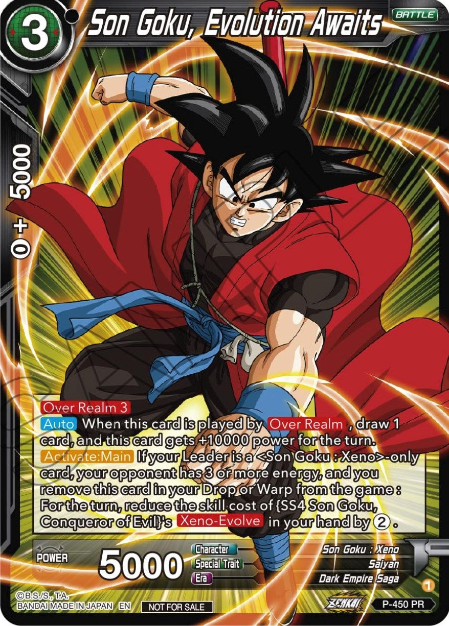 Image for Son Goku, Evolution Awaits (P-450) (TPR) - Dragon Ball Super: Masters