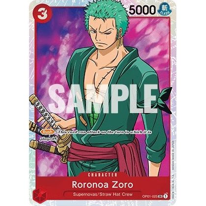 Image for Roronoa Zoro (025) (OP01-025) (OP01) - One Piece Card Game