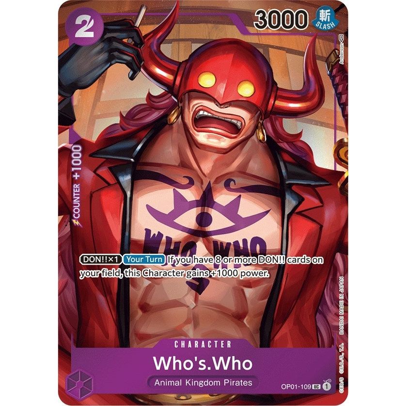 Image for Who's.Who (Box Topper) (OP01-109) (OP01) - One Piece Card Game