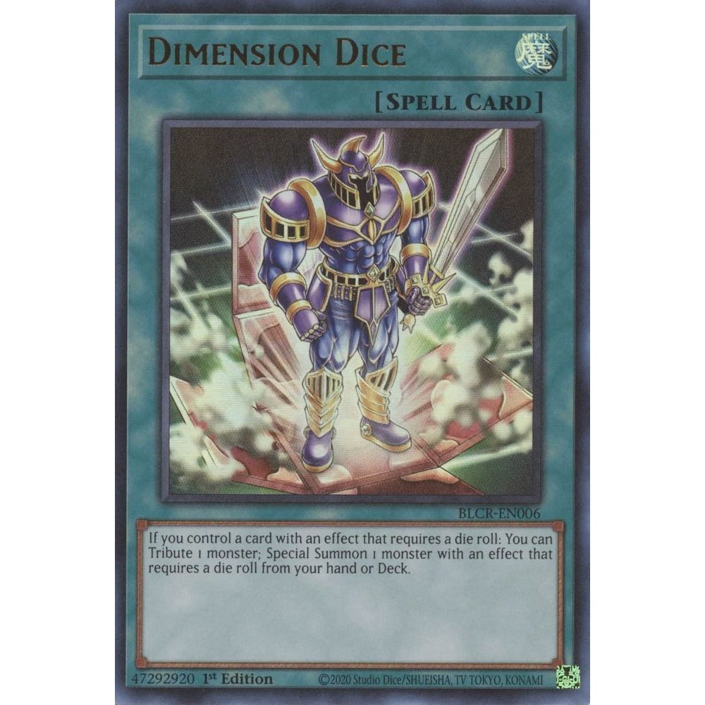 Image for Dimension Dice (BLCR-EN006) (BLCR) - YuGiOh