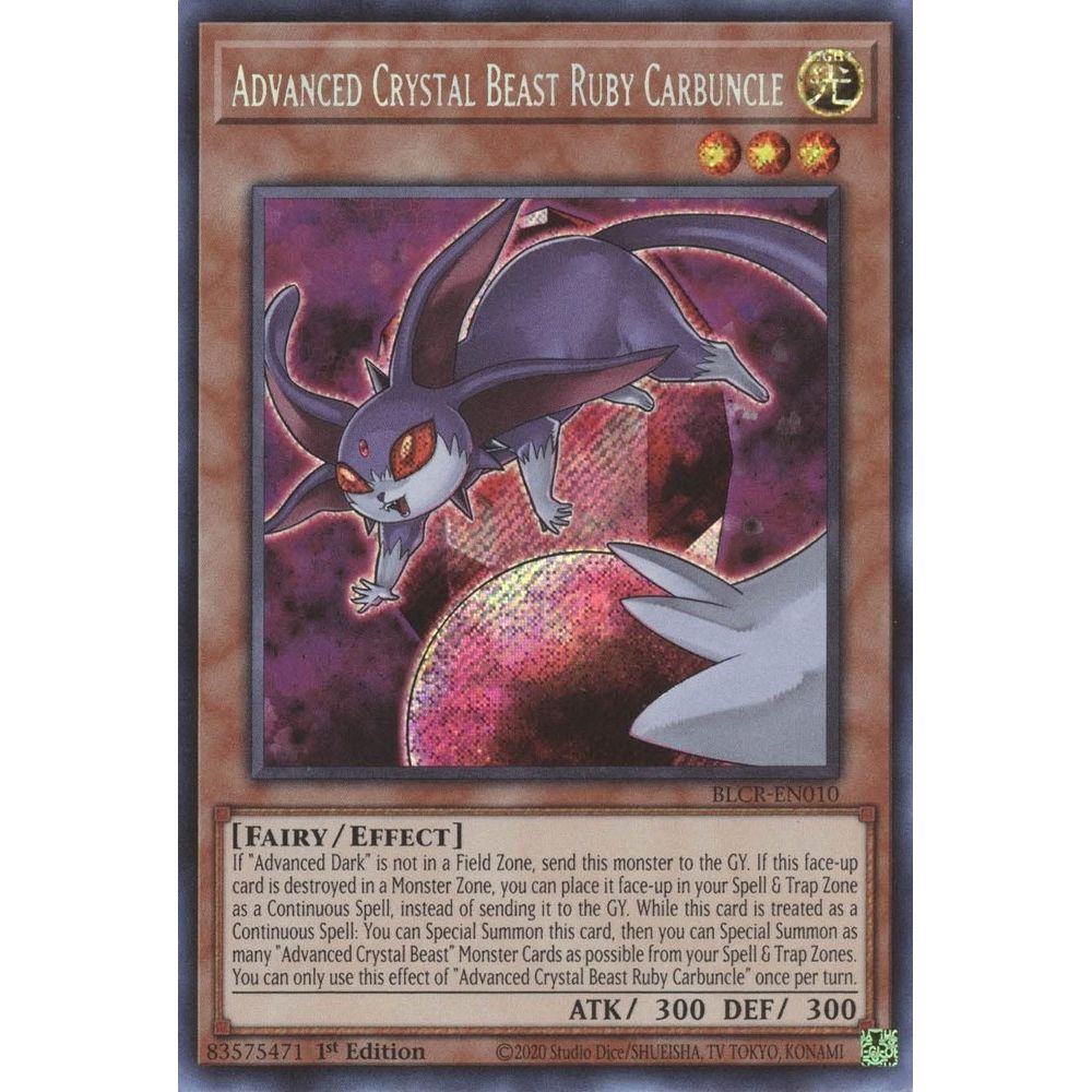 Image for Advanced Crystal Beast Ruby Carbuncle (BLCR-EN010) (BLCR) - YuGiOh