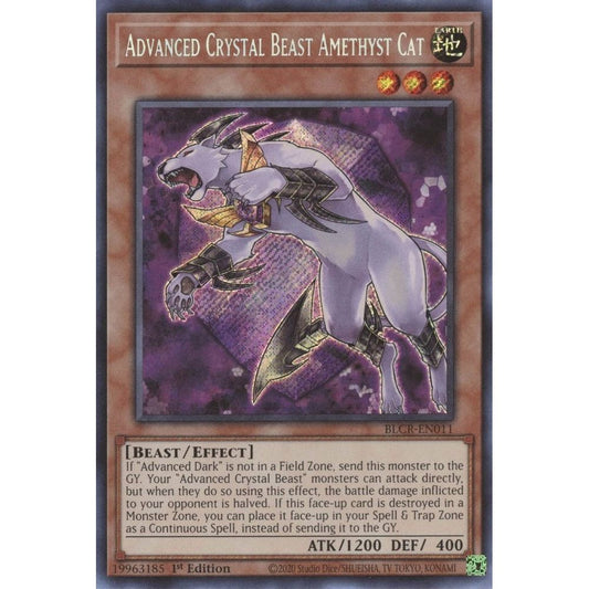 Image for Advanced Crystal Beast Amethyst Cat (BLCR-EN011) (BLCR) - YuGiOh