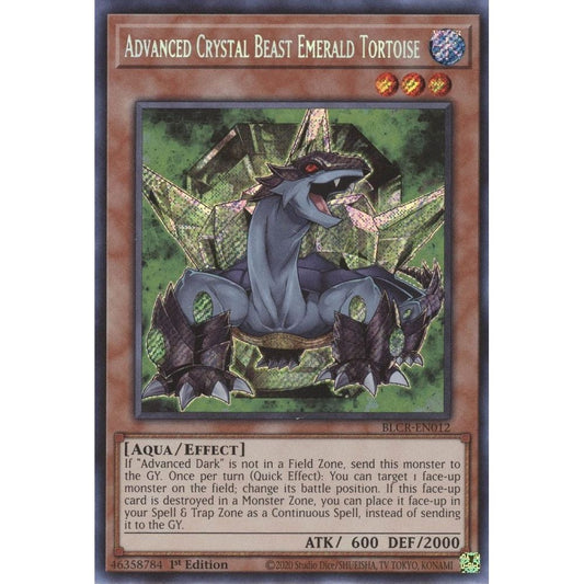 Image for Advanced Crystal Beast Emerald Tortoise (BLCR-EN012) (BLCR) - YuGiOh