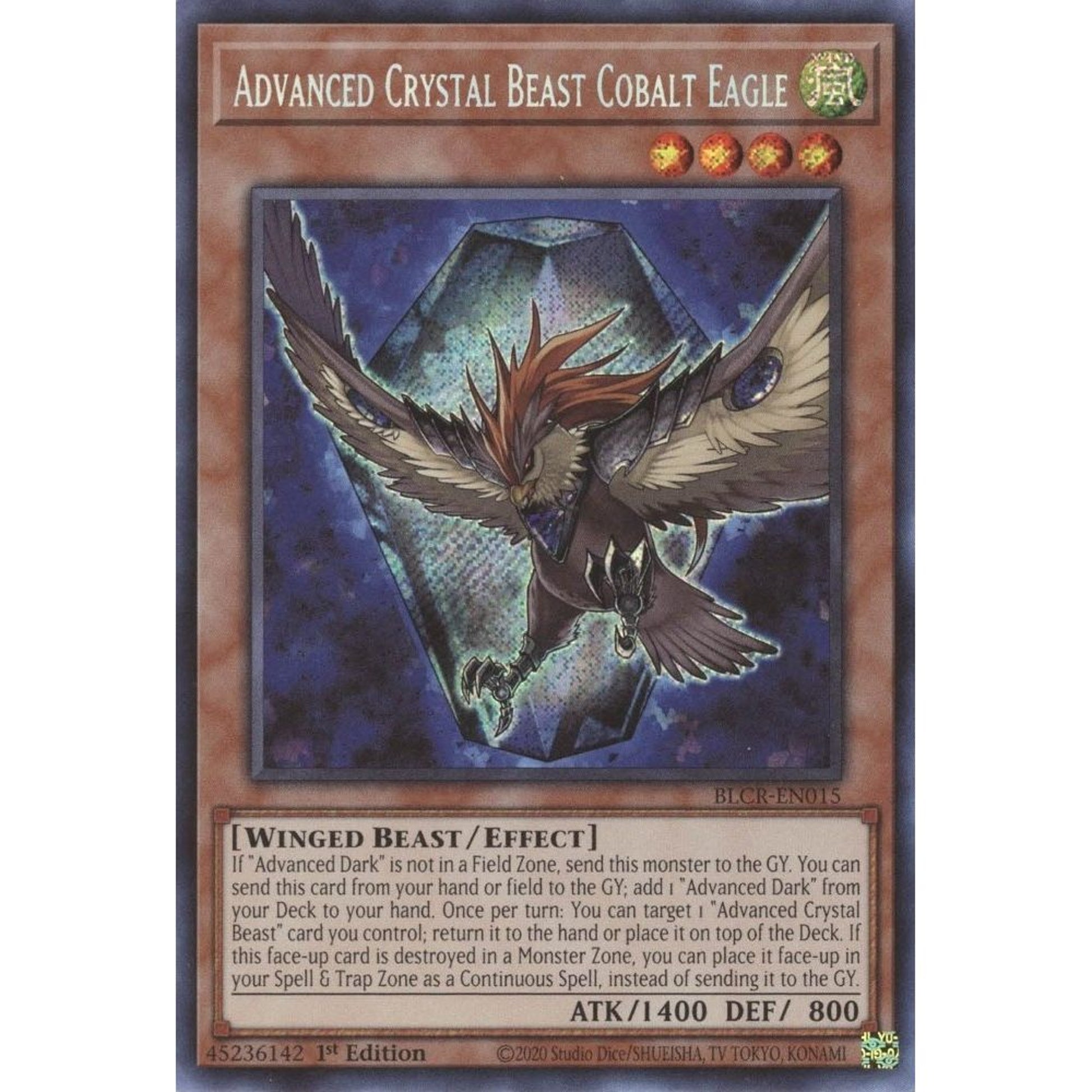 Image for Advanced Crystal Beast Cobalt Eagle (BLCR-EN015) (BLCR) - YuGiOh