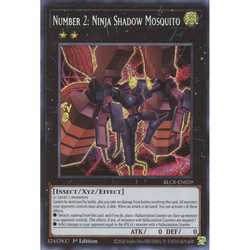 Image for Number 2: Ninja Shadow Mosquito (BLCR-EN029) (BLCR) - YuGiOh