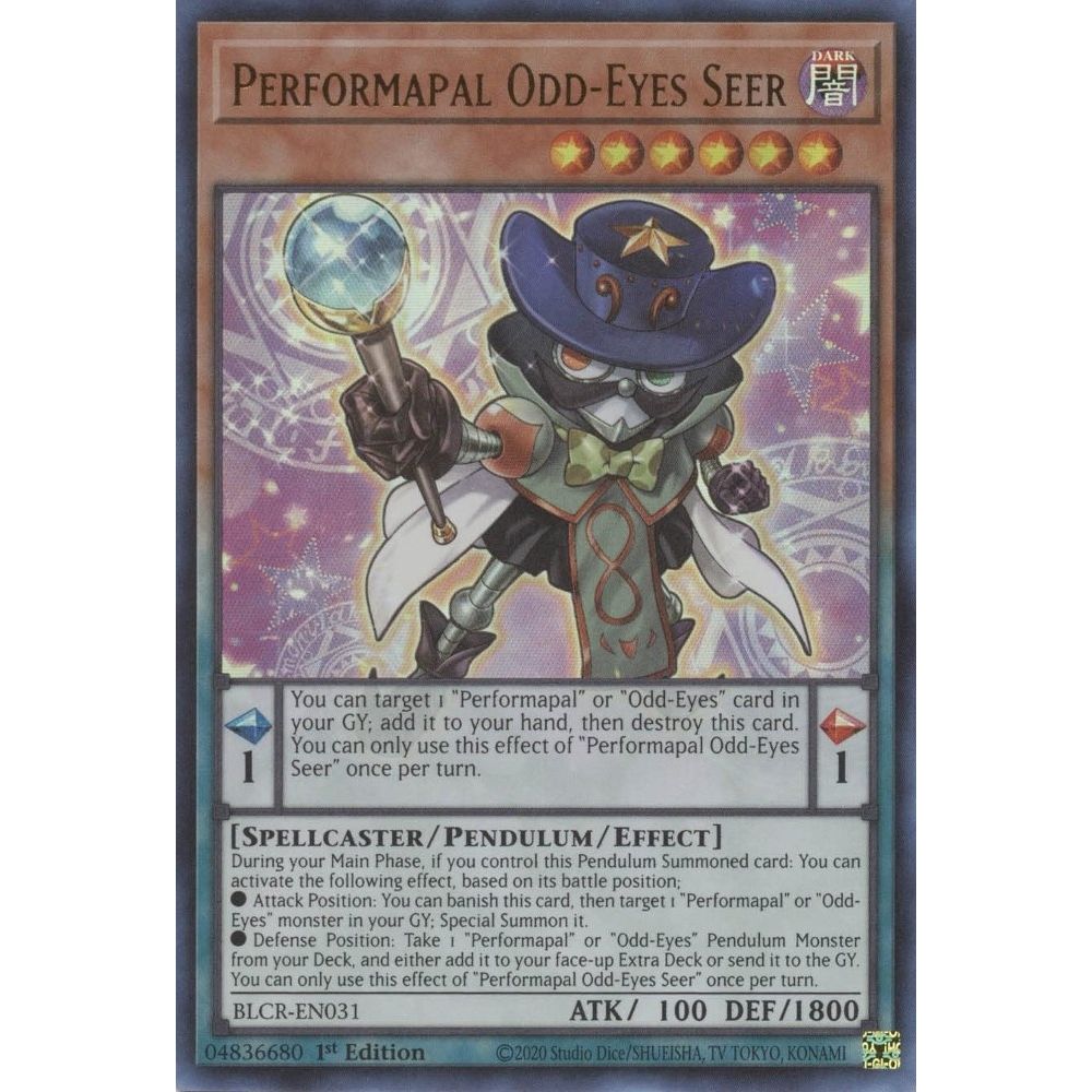 Image for Performapal Odd-Eyes Seer (BLCR-EN031) (BLCR) - YuGiOh