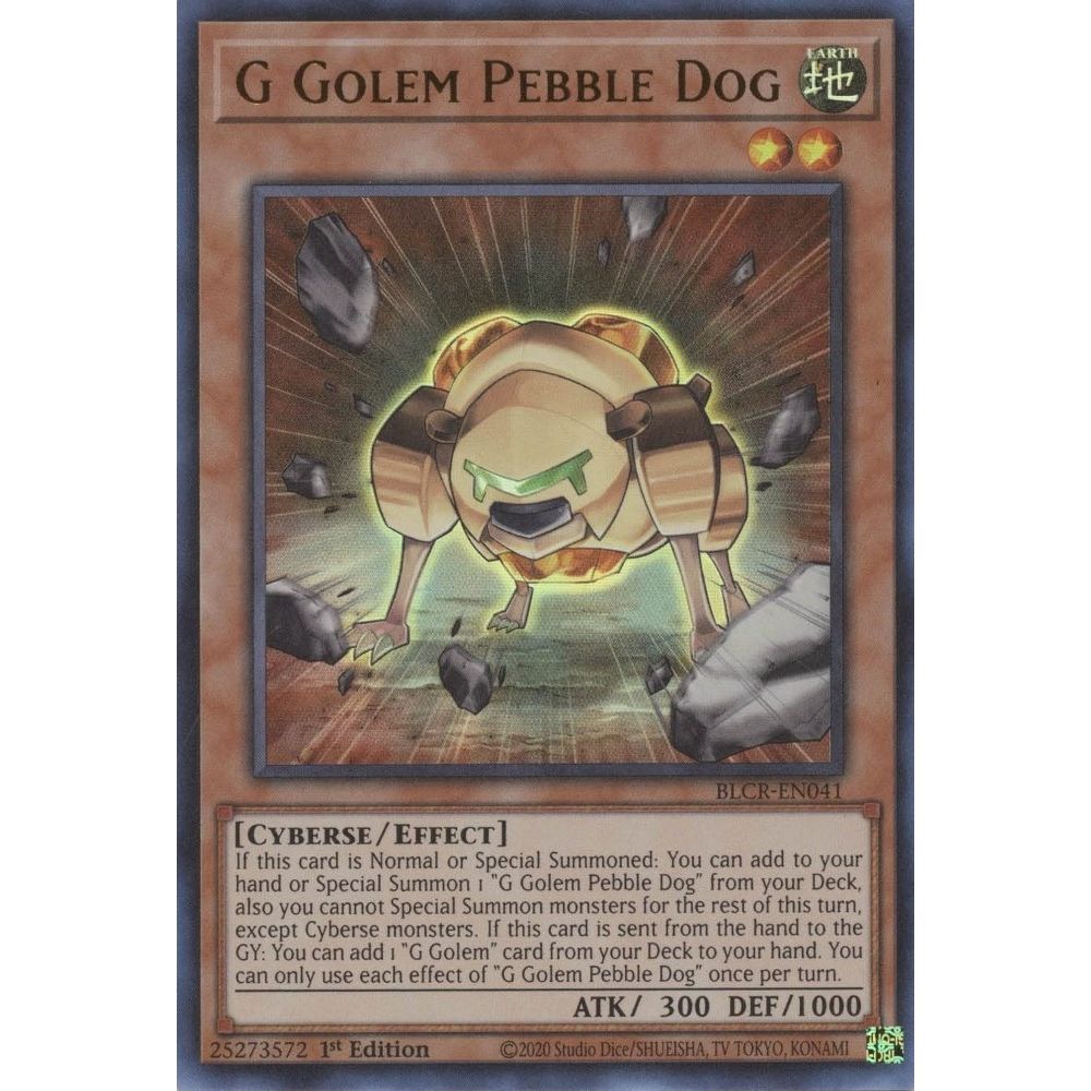 Image for G Golem Pebble Dog (BLCR-EN041) (BLCR) - YuGiOh