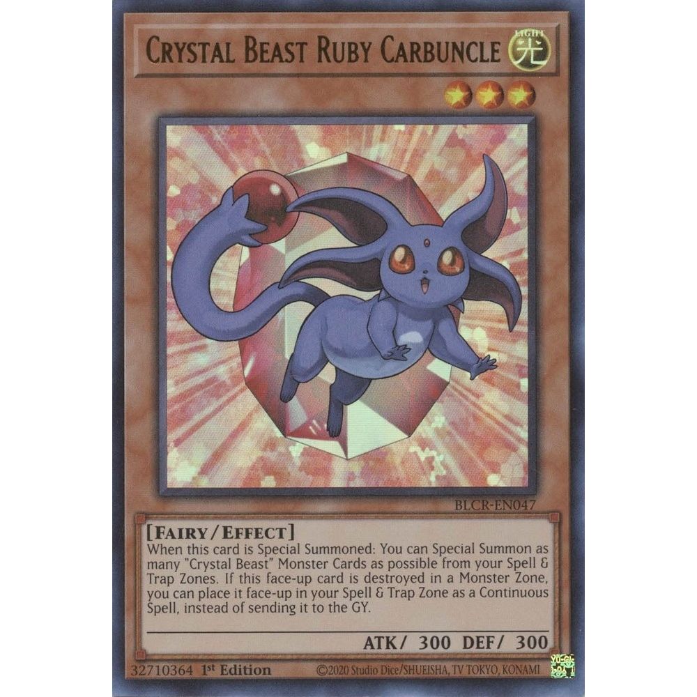 Image for Crystal Beast Ruby Carbuncle (BLCR-EN047) (BLCR) - YuGiOh