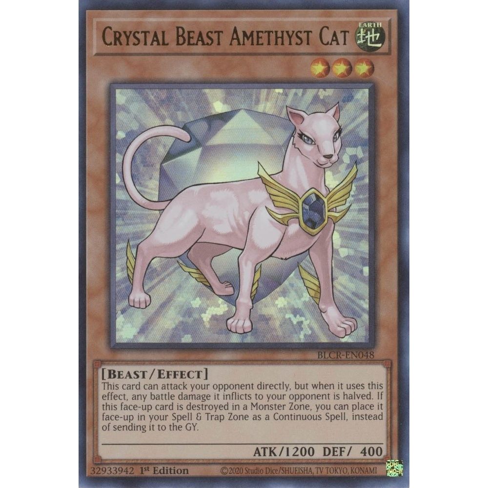 Image for Crystal Beast Amethyst Cat (BLCR-EN048) (BLCR) - YuGiOh