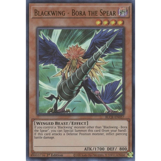 Image for Blackwing - Bora the Spear (BLCR-EN057) (BLCR) - YuGiOh