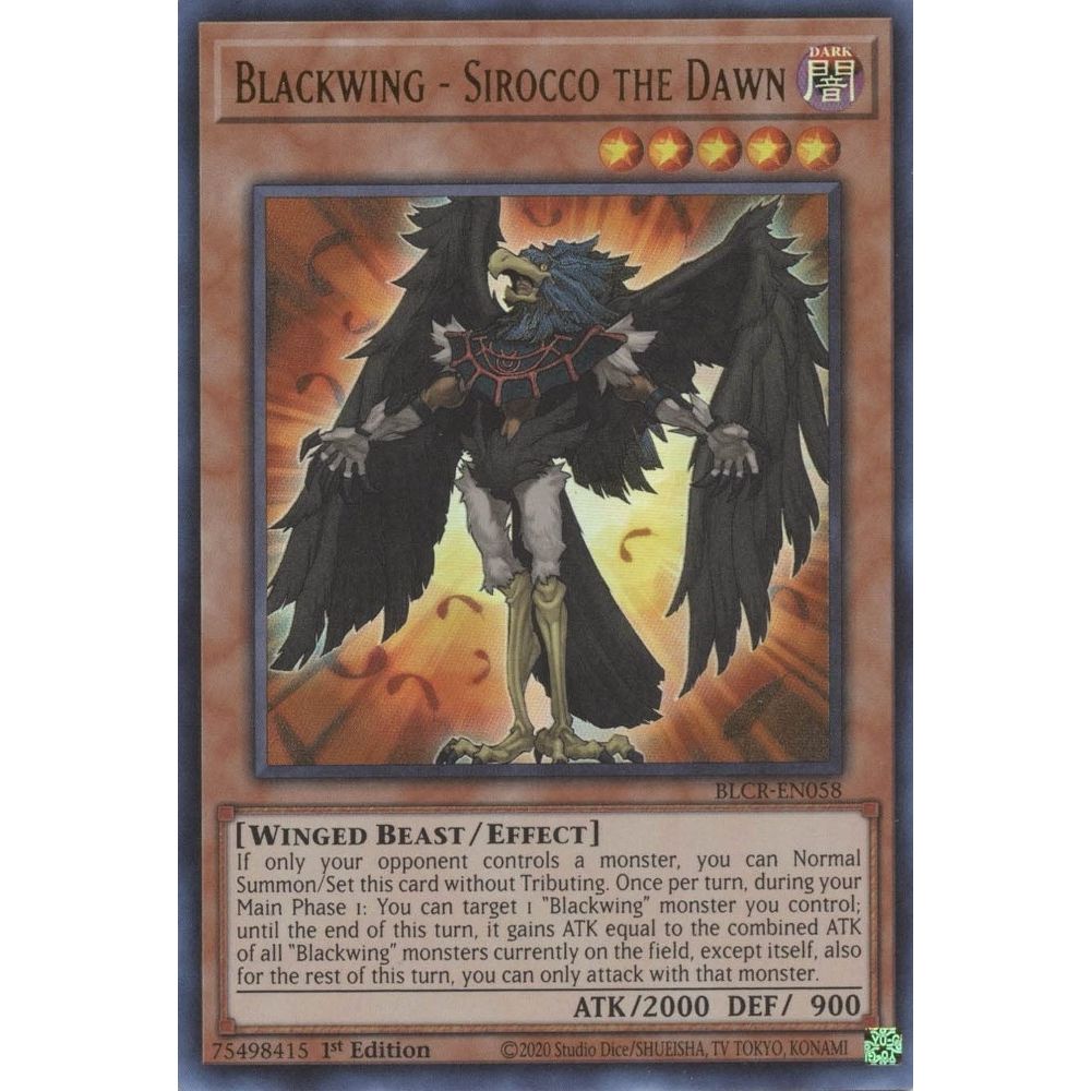 Image for Blackwing - Sirocco the Dawn (BLCR-EN058) (BLCR) - YuGiOh