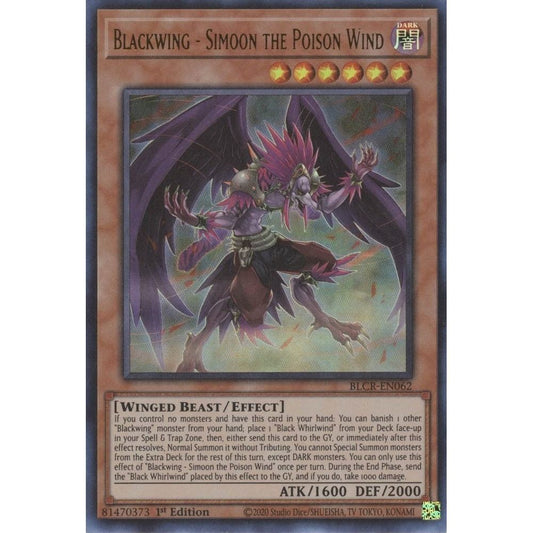 Image for Blackwing - Simoon the Poison Wind (BLCR-EN062) (BLCR) - YuGiOh