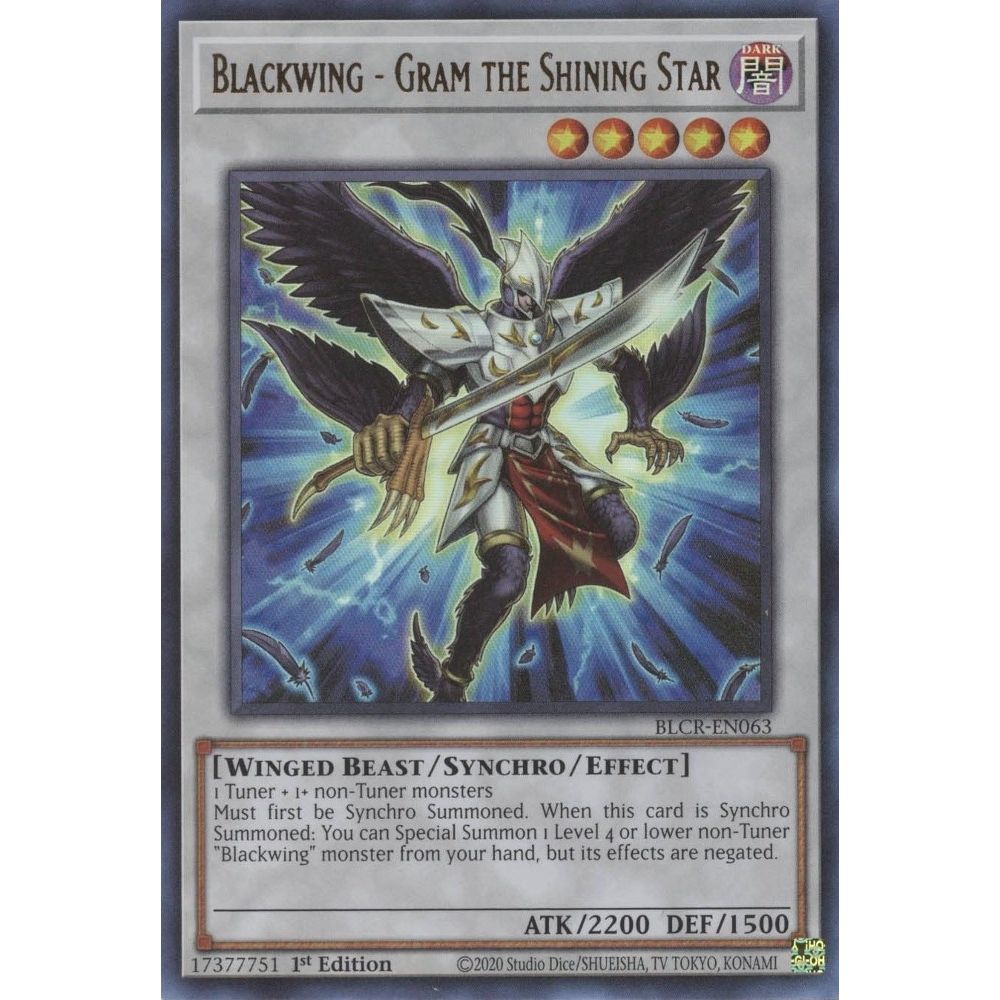 Image for Blackwing - Gram the Shining Star (BLCR-EN063) (BLCR) - YuGiOh