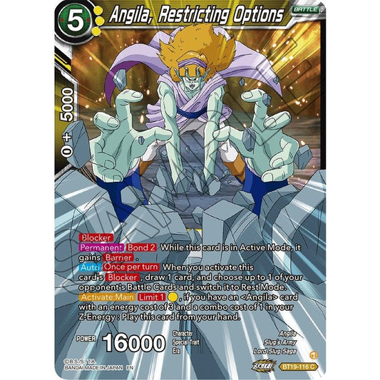 Image for Angila, Restricting Options (BT19-116) (DBS-B19) - Dragon Ball Super: Masters