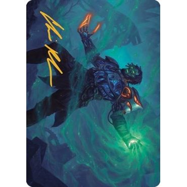 Image for Mishra, Claimed by Gix Art Card (Gold-Stamped Signature) (37) (ASBRO) - Magic: The Gathering