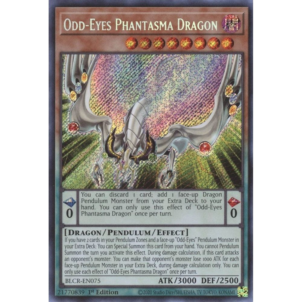 Image for Odd-Eyes Phantasma Dragon (BLCR-EN075) (BLCR) - YuGiOh
