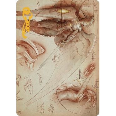 Image for Platinum Angel Art Card (Gold-Stamped Signature) (71) (ASBRO) - Magic: The Gathering
