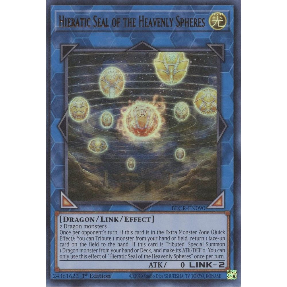 Image for Hieratic Seal of the Heavenly Spheres (BLCR-EN090) (BLCR) - YuGiOh