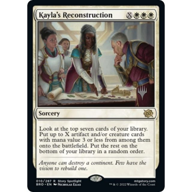 Image for Kayla's Reconstruction (10) (PPBRO) - Magic: The Gathering