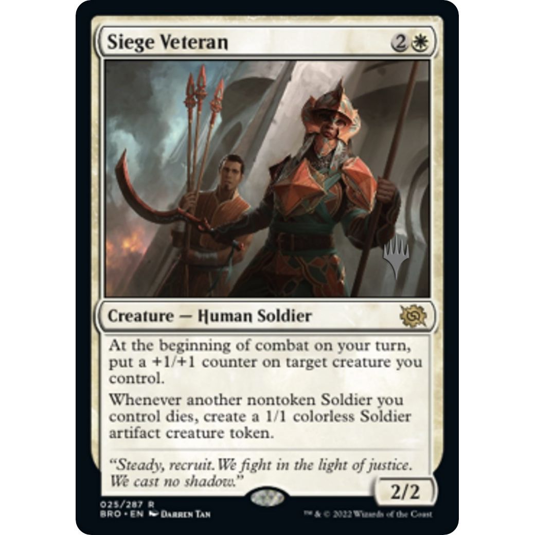 Image for Siege Veteran (25) (PPBRO) - Magic: The Gathering