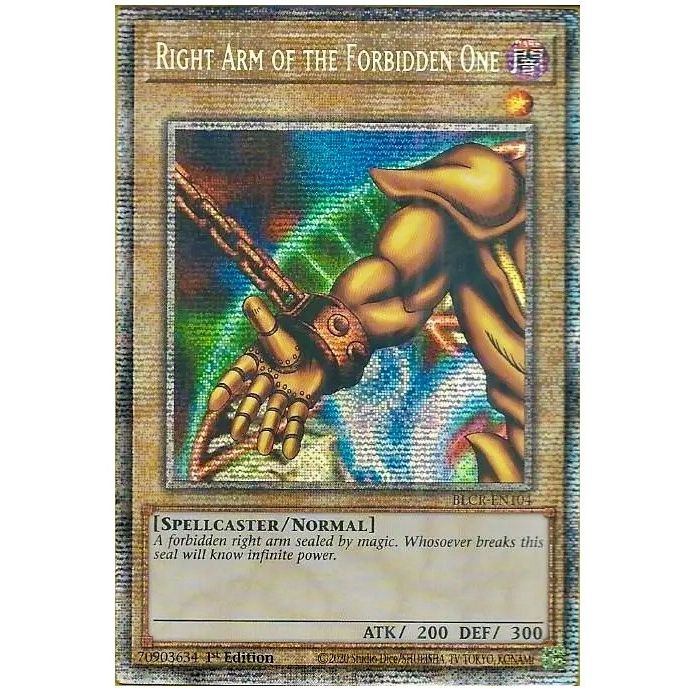 Image for Right Arm of the Forbidden One (Starlight Rare) (BLCR-EN104) (BLCR) - YuGiOh