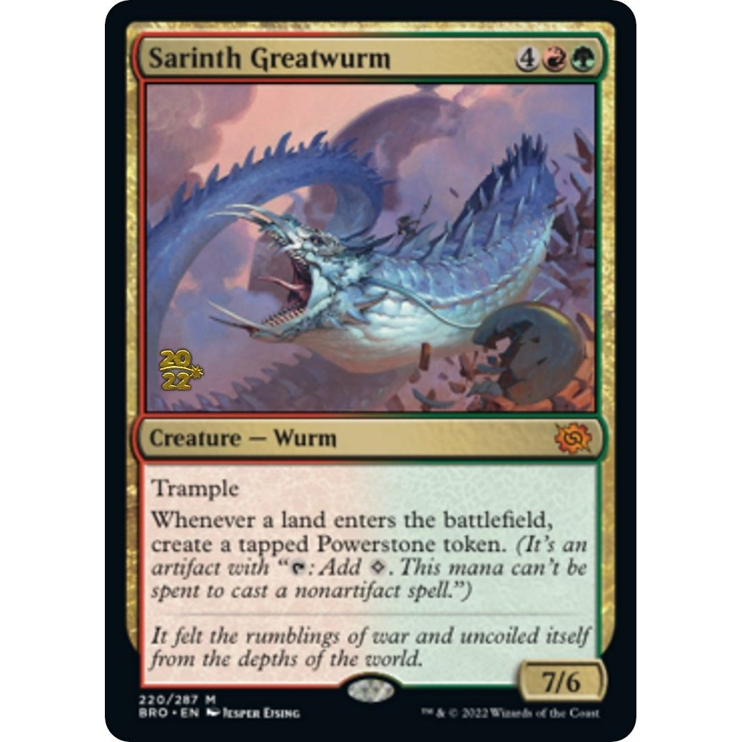 Image for Sarinth Greatwurm (220) (PRE) - Magic: The Gathering