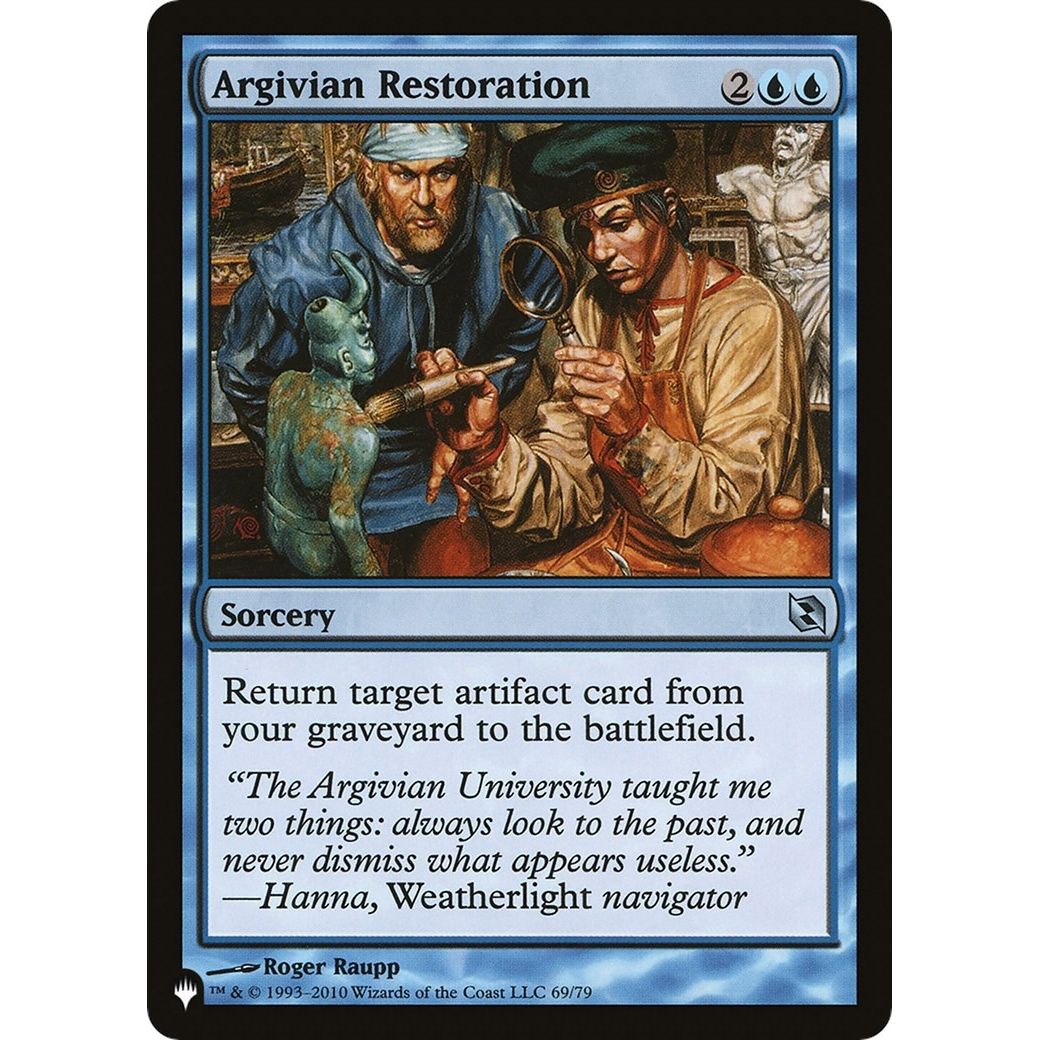 Image for Argivian Restoration (69/79) (LIST) - Magic: The Gathering