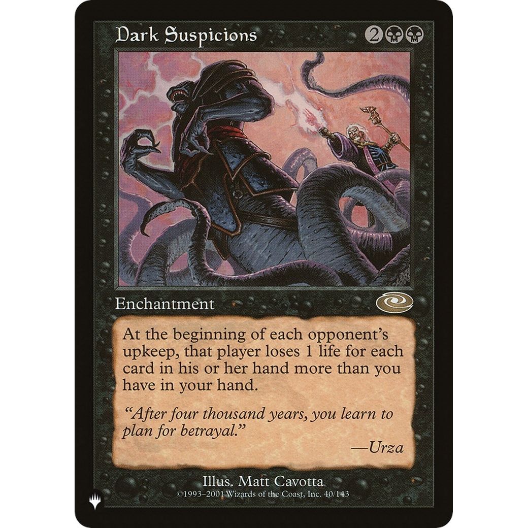 Image for Dark Suspicions (40/143) (LIST) - Magic: The Gathering