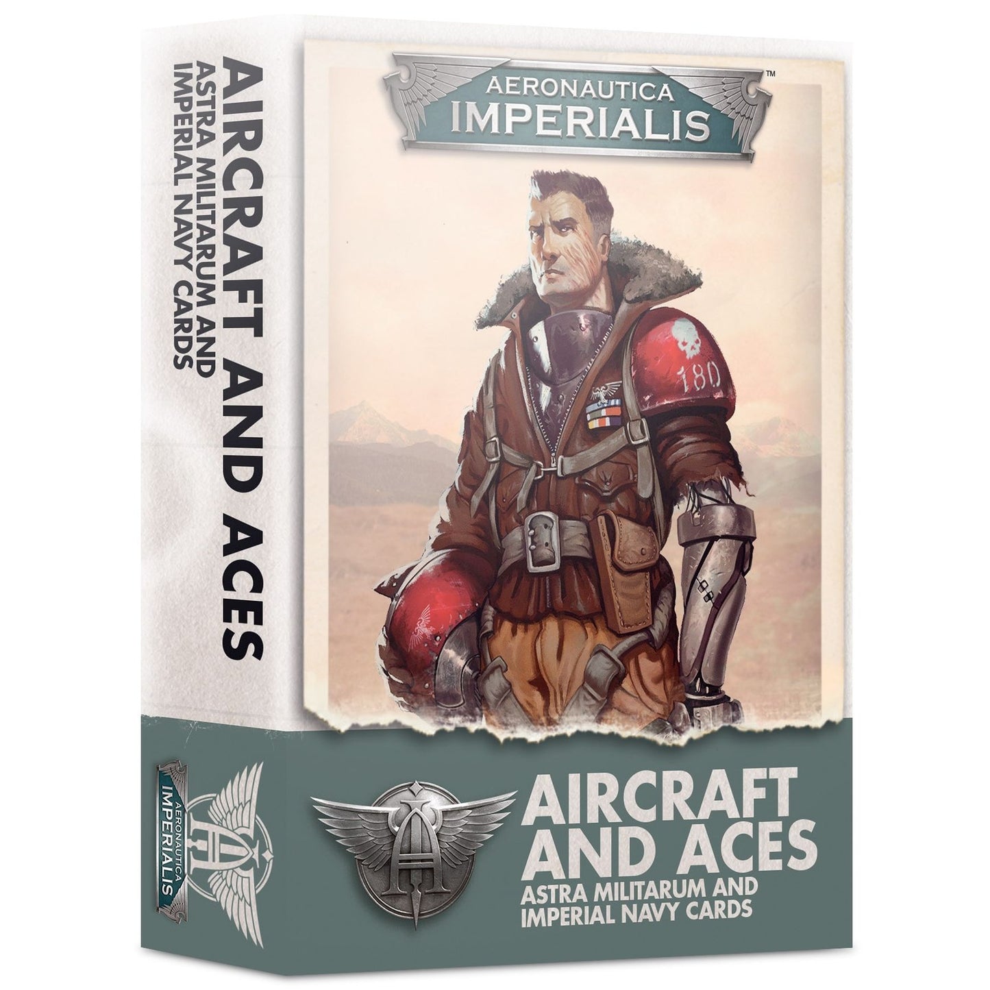 Image for Aeronautica Imperialis - Aircraft & Aces Astra Militarum & Imperial Navy Cards - Warhammer Game Accessories