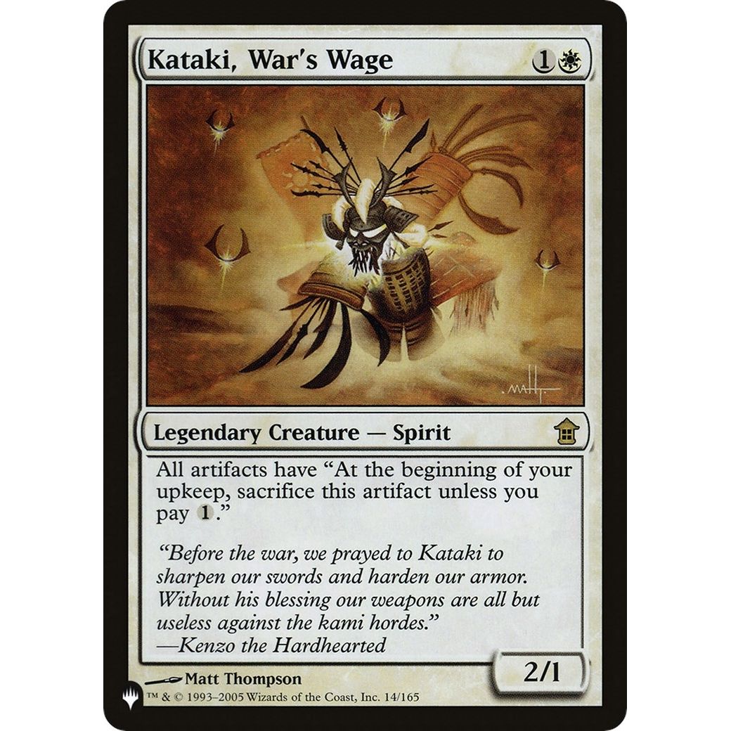 Image for Kataki, War's Wage (14/165) (LIST) - Magic: The Gathering