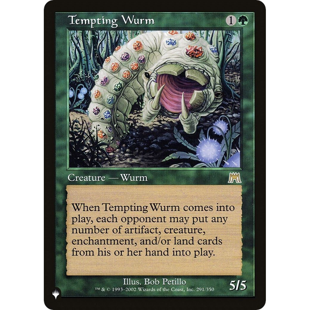 Image for Tempting Wurm (291/350) (LIST) - Magic: The Gathering
