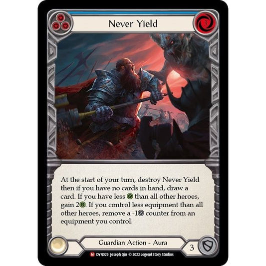 Image for Never Yield (DYN029) (DYN) - Flesh and Blood TCG