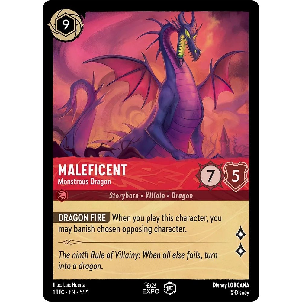 Image for Maleficent - Monstrous Dragon (5) (D23) - Disney Lorcana