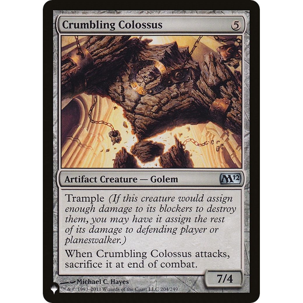 Image for Crumbling Colossus (204/249) (LIST) - Magic: The Gathering