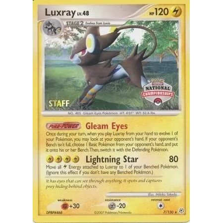 Image for Luxray - 7/130 (National Championships) [Staff] (007/130) (PR) - Pokemon