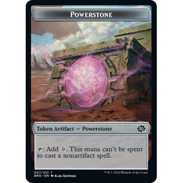 Image for Powerstone // Soldier (008) Double-Sided Token (7 // 8) (BRO) - Magic: The Gathering