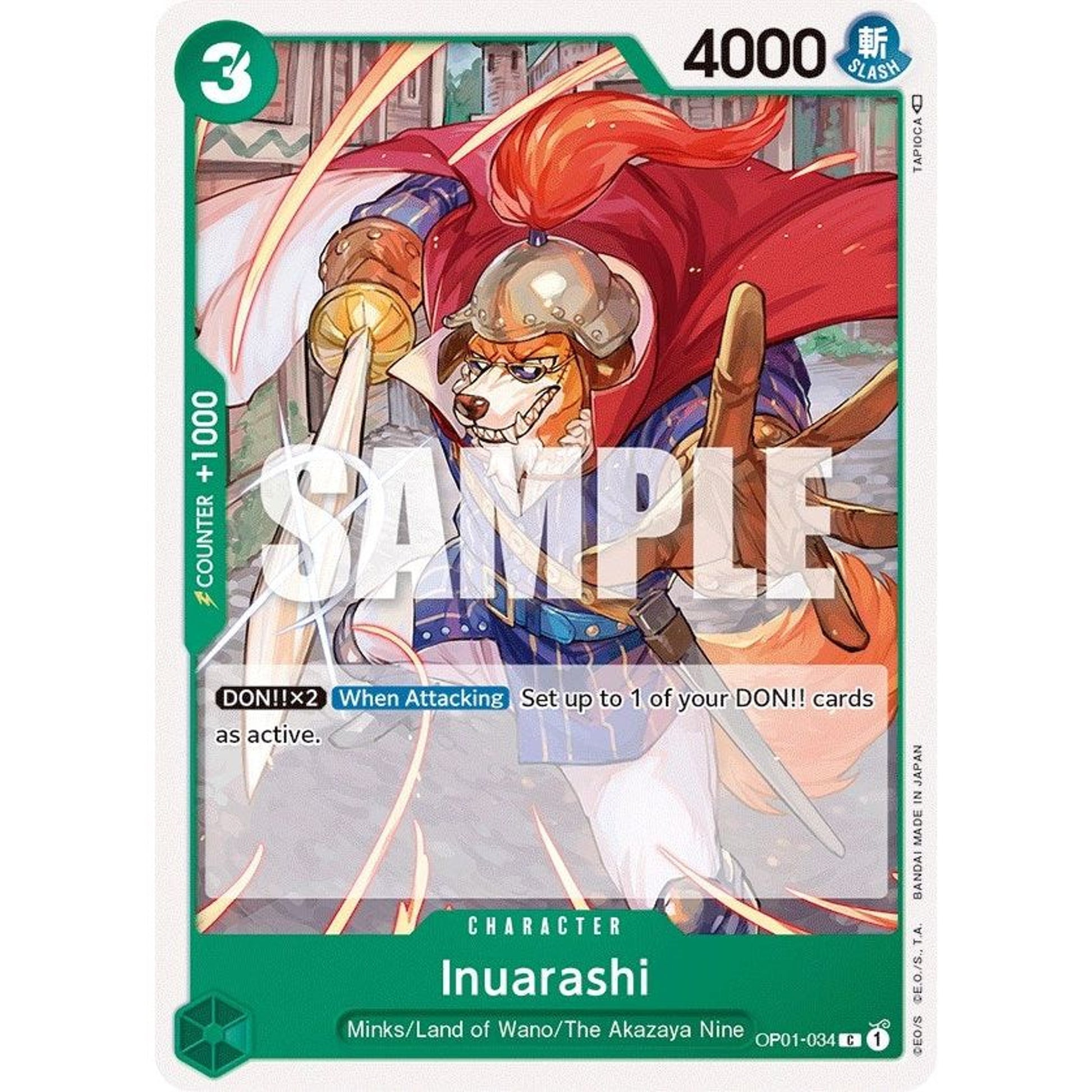 Image for Inuarashi (OP01-034) (OP01) - One Piece Card Game