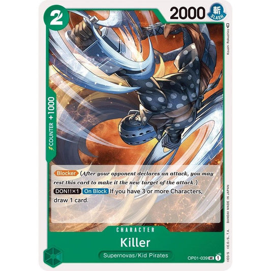 Image for Killer (OP01-039) (OP01) - One Piece Card Game