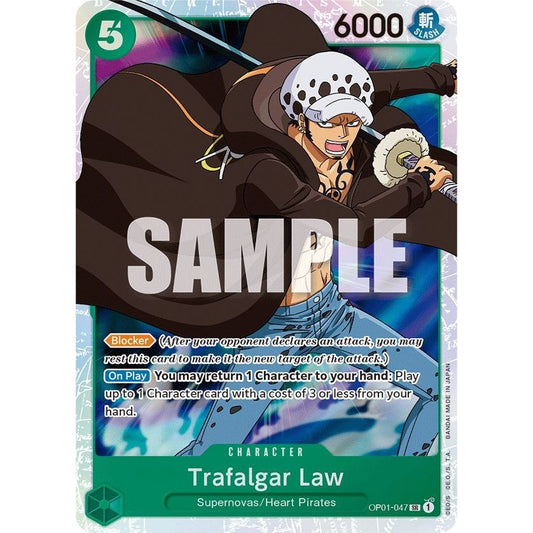 Image for Trafalgar Law (047) (OP01-047) (OP01) - One Piece Card Game