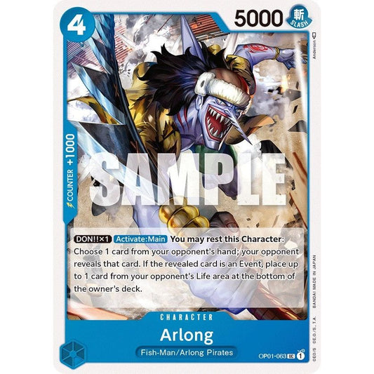 Image for Arlong (OP01-063) (OP01) - One Piece Card Game