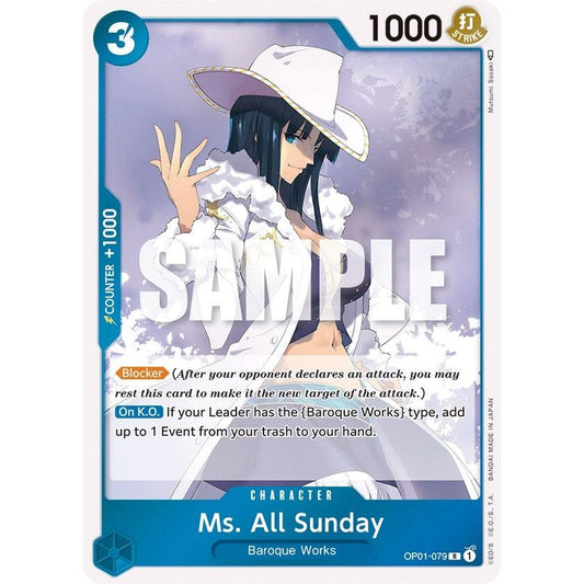 Image for Ms. All Sunday (OP01-079) (OP01) - One Piece Card Game