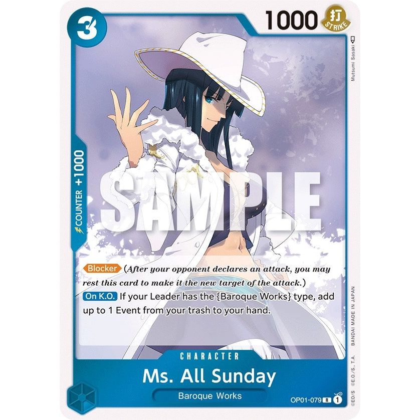 Image for Ms. All Sunday (OP01-079) (OP01) - One Piece Card Game