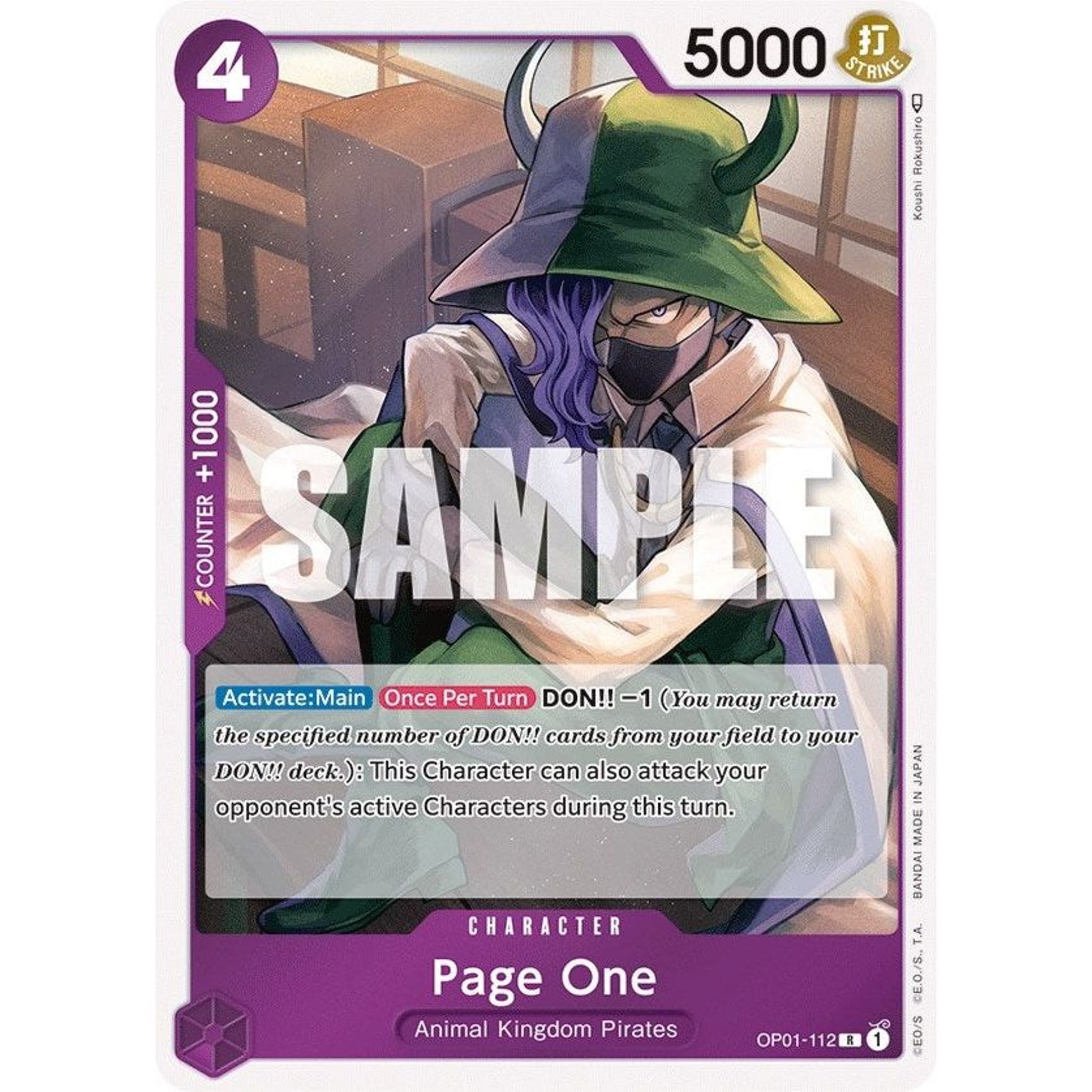 Image for Page One (OP01-112) (OP01) - One Piece Card Game