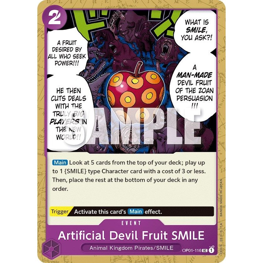 Image for Artificial Devil Fruit SMILE (OP01-116) (OP01) - One Piece Card Game