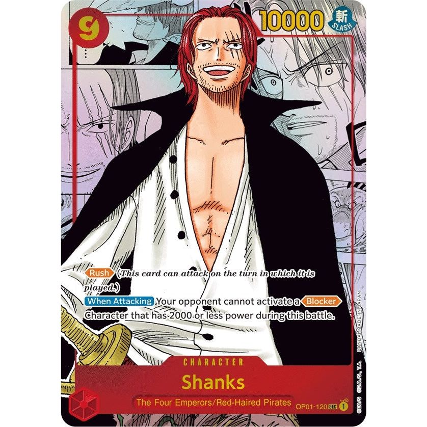 Image for Shanks (Parallel) (Manga) (Alternate Art) (OP01-120) (OP01) - One Piece Card Game
