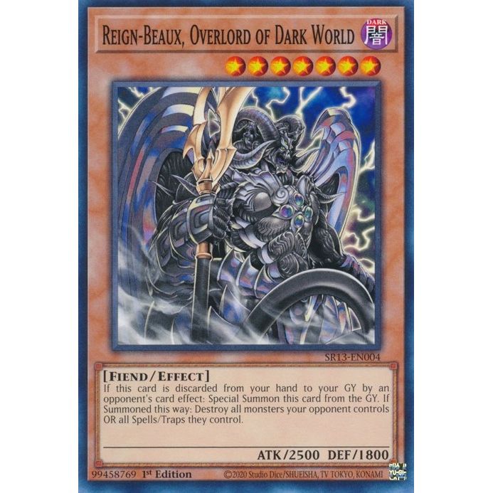 Image for Reign-Beaux, Overlord of Dark World (SR13-EN004) (SR13) - YuGiOh