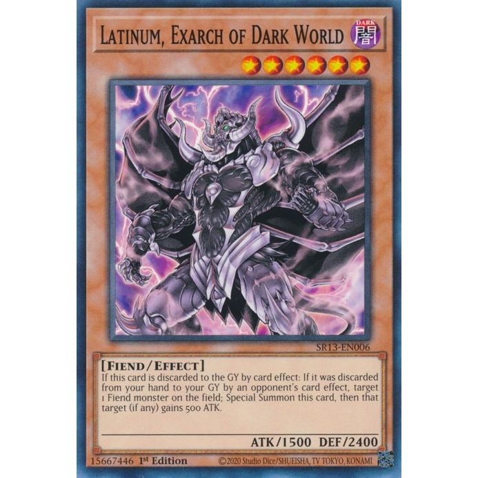 Image for Latinum, Exarch of Dark World (SR13-EN006) (SR13) - YuGiOh