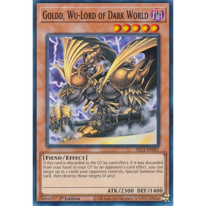 Image for Goldd, Wu-Lord of Dark World (SR13-EN007) (SR13) - YuGiOh