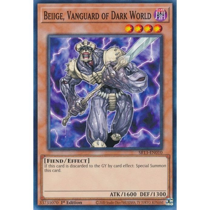 Image for Beiige, Vanguard of Dark World (SR13-EN010) (SR13) - YuGiOh