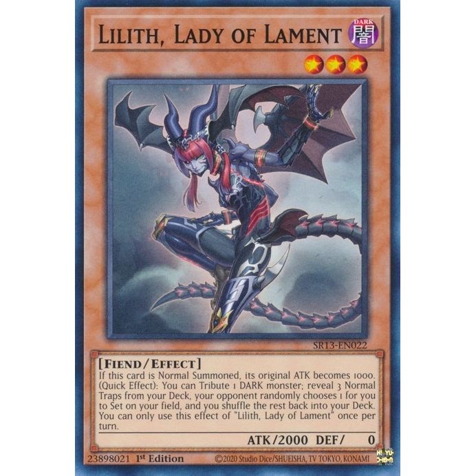 Image for Lilith, Lady of Lament (SR13-EN022) (SR13) - YuGiOh